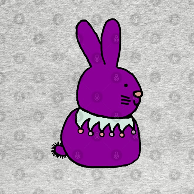 Purple Bunny Rabbit for Easter by ellenhenryart